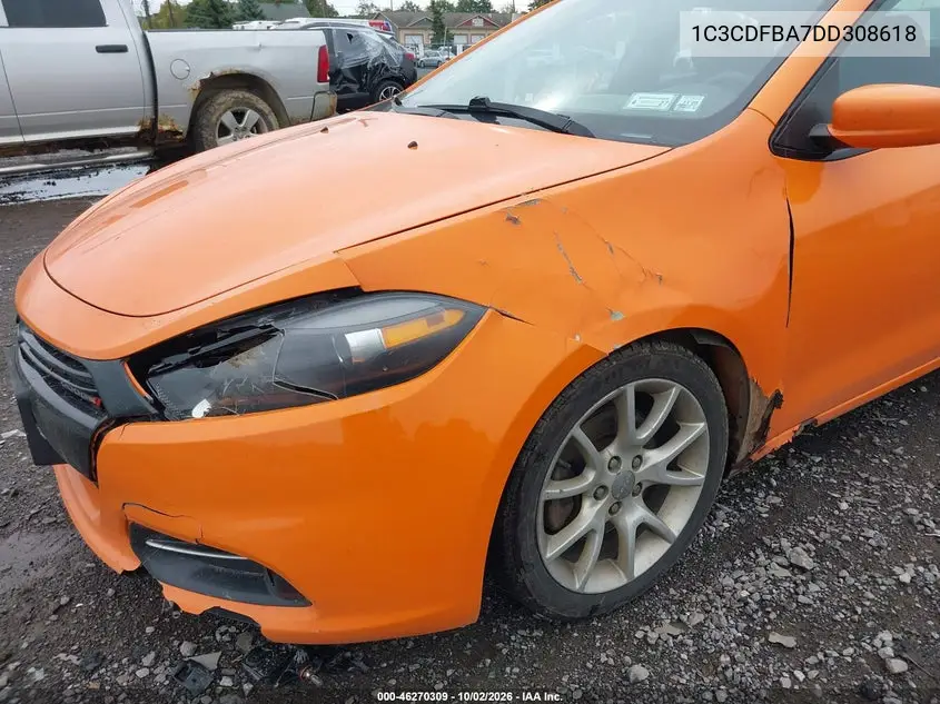 2013 DODGE DART VIN 1C3CDFBA7DD308618 — фото 6