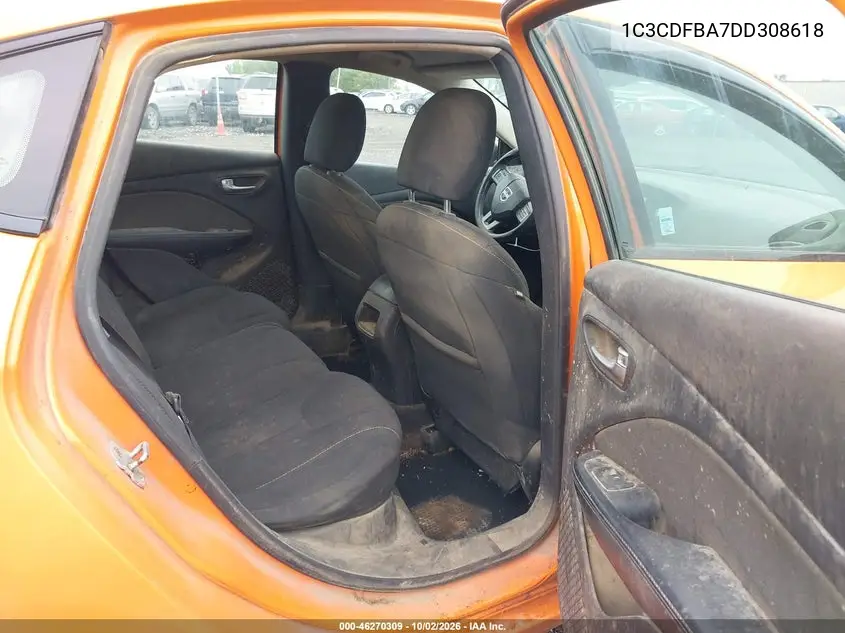 2013 DODGE DART VIN 1C3CDFBA7DD308618 — фото 8