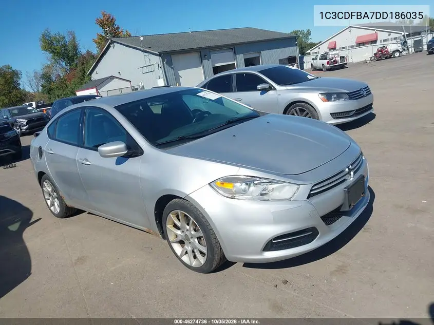DODGE DART 2013, VIN 1C3CDFBA7DD186035