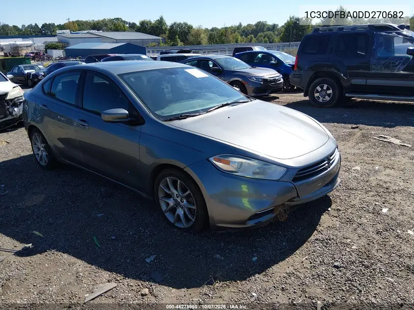 DODGE DART 2013, VIN 1C3CDFBA0DD270682