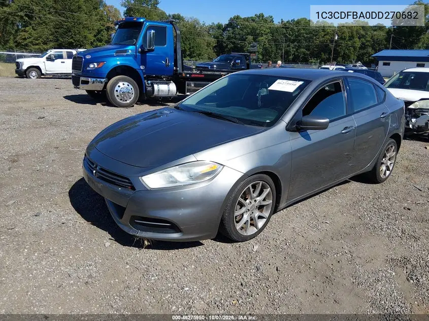 2013 DODGE DART VIN 1C3CDFBA0DD270682 — фото 2