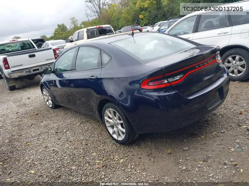 2013 DODGE DART VIN 1C3CDFBA3DD137205 — фото 3