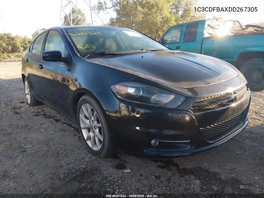 DODGE DART 2013, VIN 1C3CDFBAXDD267305