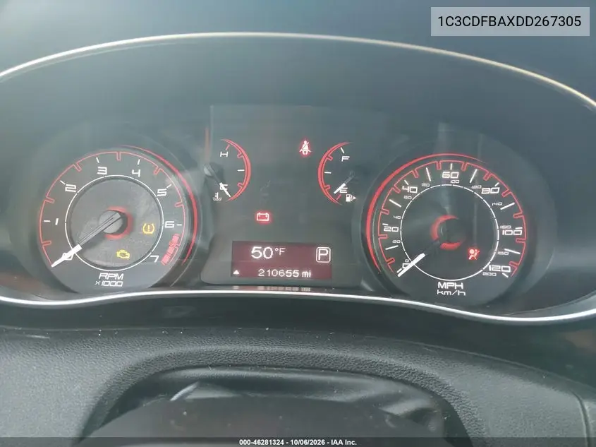 2013 DODGE DART VIN 1C3CDFBAXDD267305 — фото 7