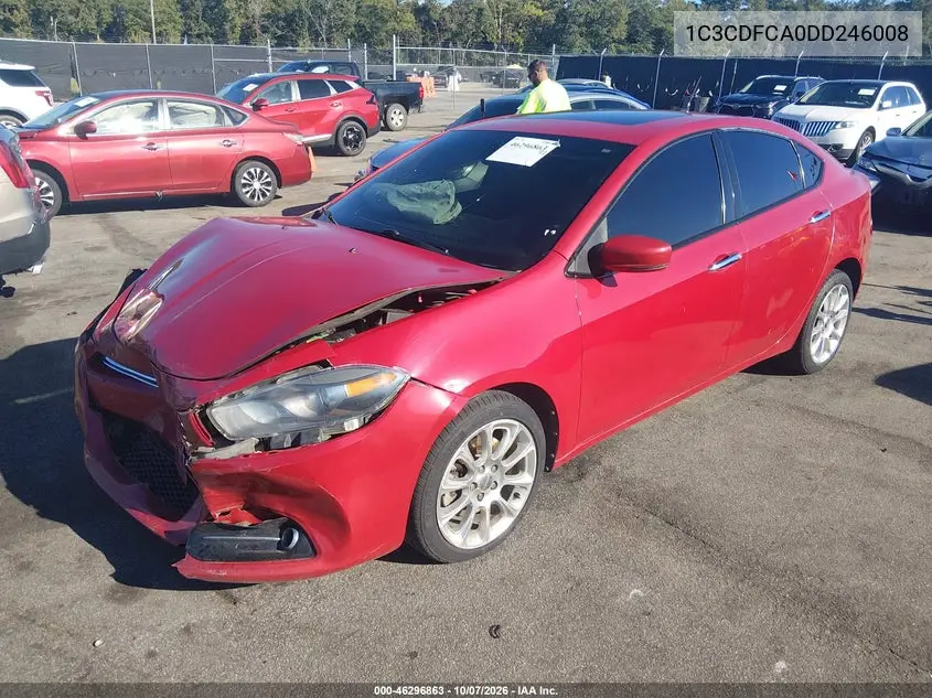 2013 DODGE DART VIN 1C3CDFCA0DD246008 — фото 2