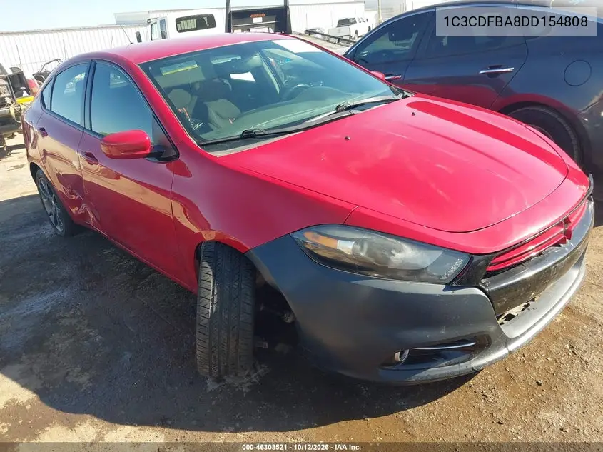 DODGE DART 2013, VIN 1C3CDFBA8DD154808