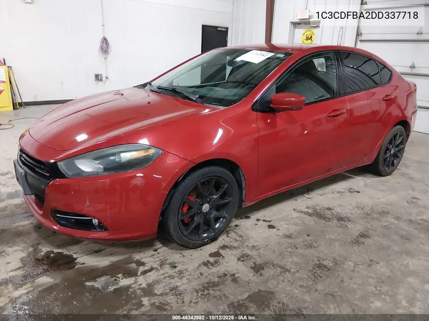 2013 DODGE DART VIN 1C3CDFBA2DD337718 — фото 2
