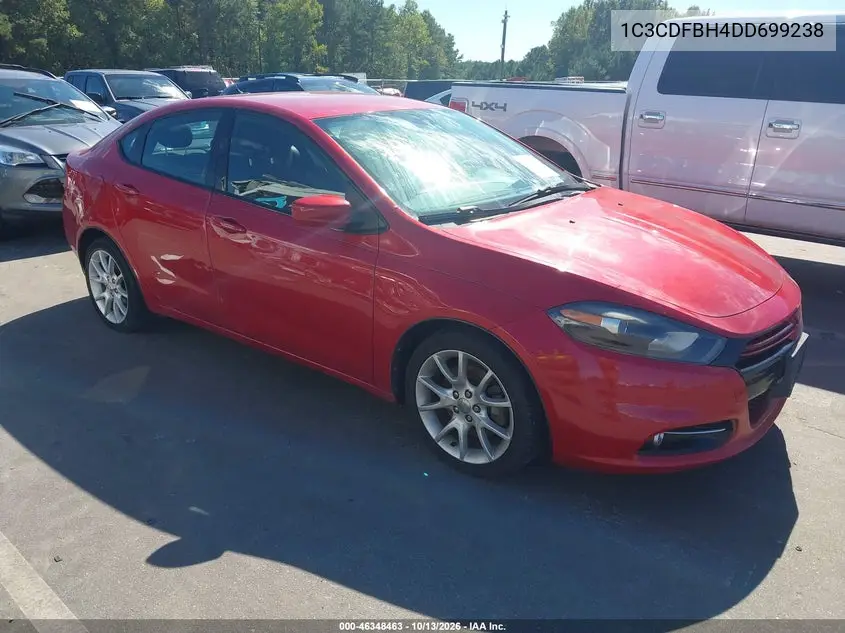 DODGE DART 2013, VIN 1C3CDFBH4DD699238