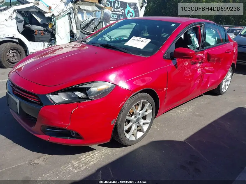 2013 DODGE DART VIN 1C3CDFBH4DD699238 — фото 2