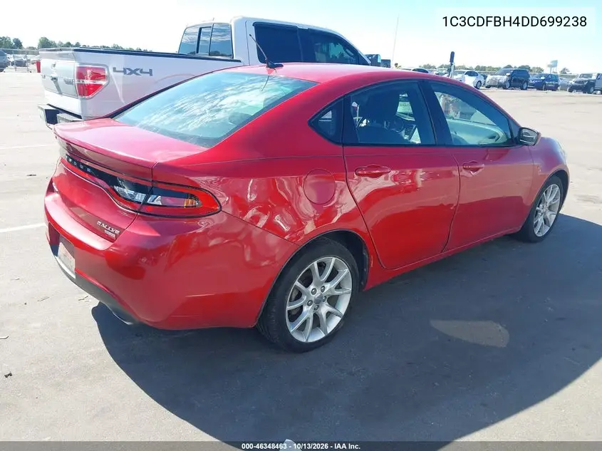 2013 DODGE DART VIN 1C3CDFBH4DD699238 — фото 4