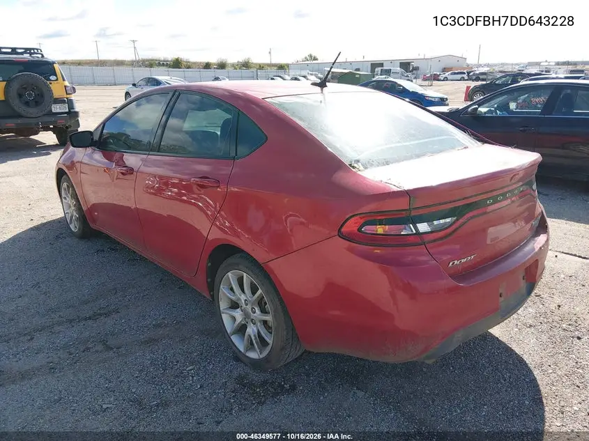 2013 DODGE DART VIN 1C3CDFBH7DD643228 — фото 3