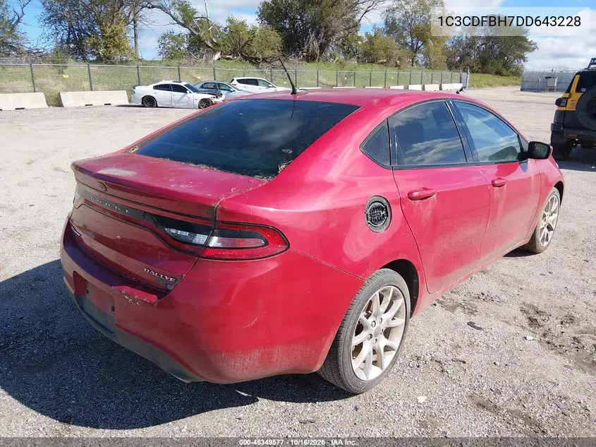 2013 DODGE DART VIN 1C3CDFBH7DD643228 — фото 4
