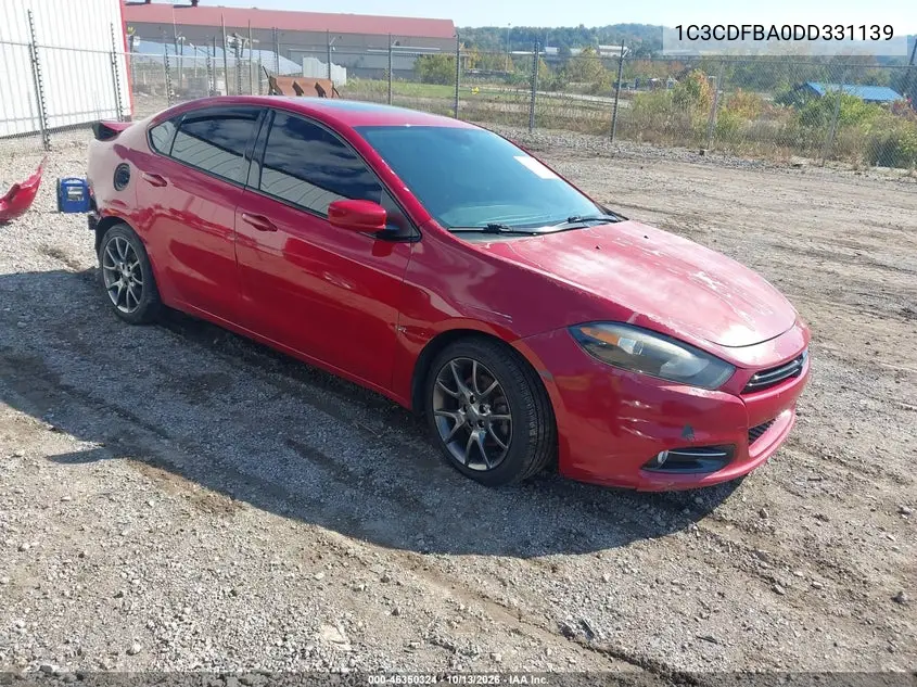 DODGE DART 2013, VIN 1C3CDFBA0DD331139