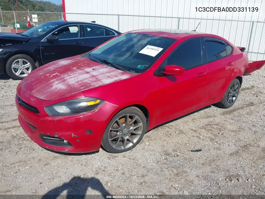 2013 DODGE DART VIN 1C3CDFBA0DD331139 — фото 2