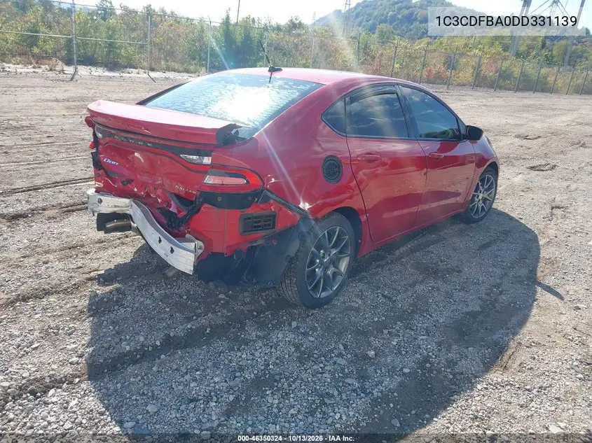 2013 DODGE DART VIN 1C3CDFBA0DD331139 — фото 4