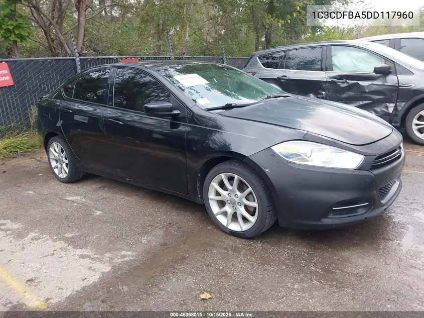 DODGE DART 2013, VIN 1C3CDFBA5DD117960