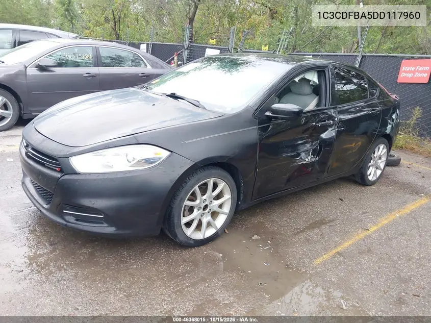 2013 DODGE DART VIN 1C3CDFBA5DD117960 — фото 2