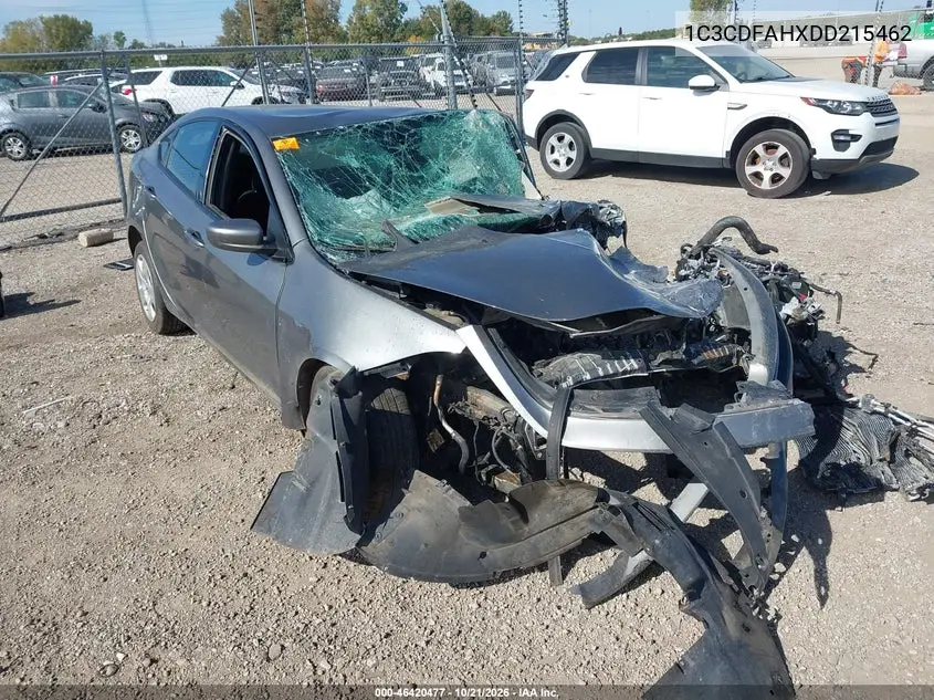 DODGE DART 2013, VIN 1C3CDFAHXDD215462