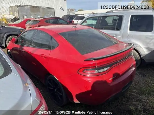2014 DODGE DART VIN 1C3CDFDH9ED924008 — фото 3