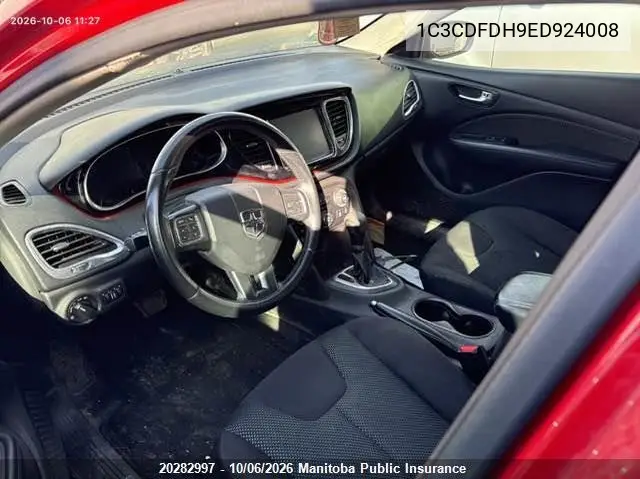 2014 DODGE DART VIN 1C3CDFDH9ED924008 — фото 5