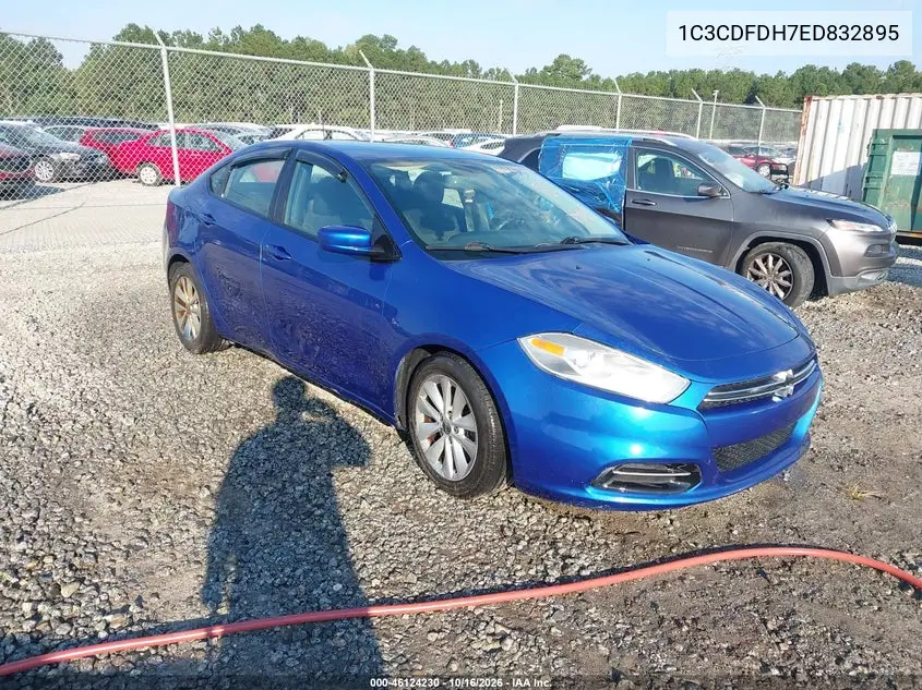 DODGE DART 2014, VIN 1C3CDFDH7ED832895