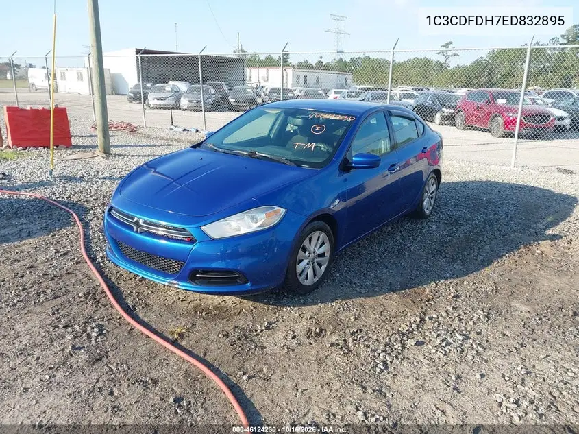 2014 DODGE DART VIN 1C3CDFDH7ED832895 — фото 2