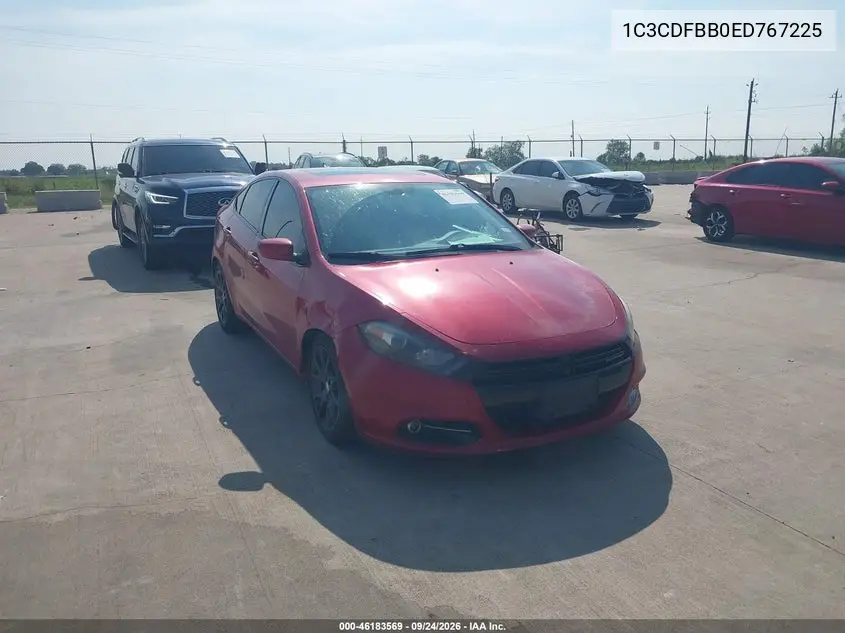 DODGE DART 2014, VIN 1C3CDFBB0ED767225
