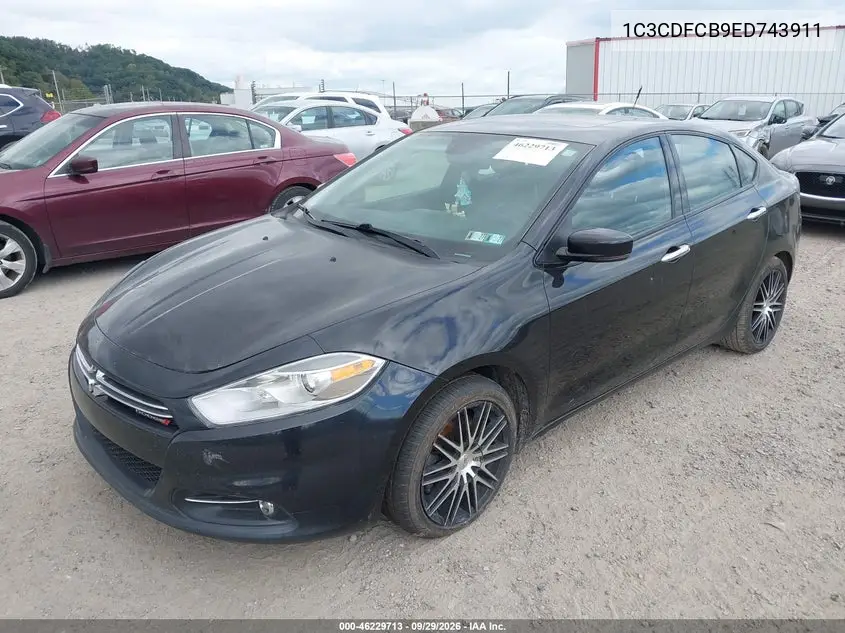 2014 DODGE DART VIN 1C3CDFCB9ED743911 — фото 2