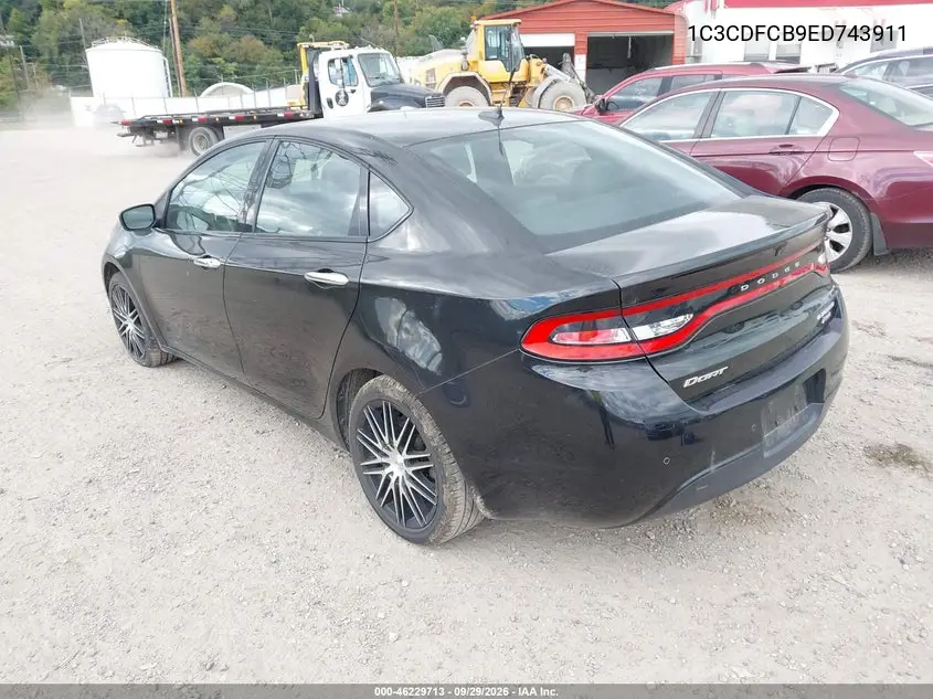 2014 DODGE DART VIN 1C3CDFCB9ED743911 — фото 3
