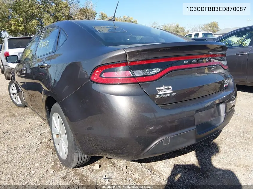 2014 DODGE DART VIN 1C3CDFBB3ED870087 — фото 3