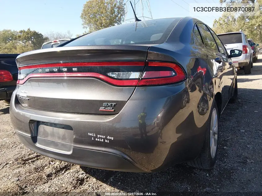 2014 DODGE DART VIN 1C3CDFBB3ED870087 — фото 4