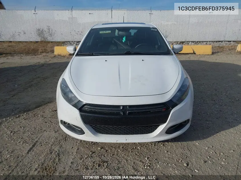 2015 DODGE DART VIN 1C3CDFEB6FD375945 — фото 13