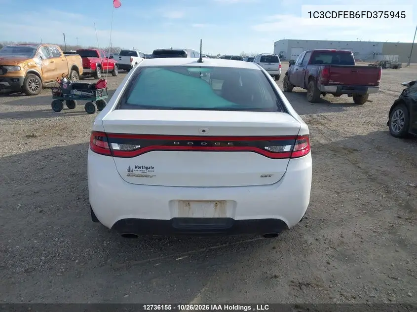 2015 DODGE DART VIN 1C3CDFEB6FD375945 — фото 17
