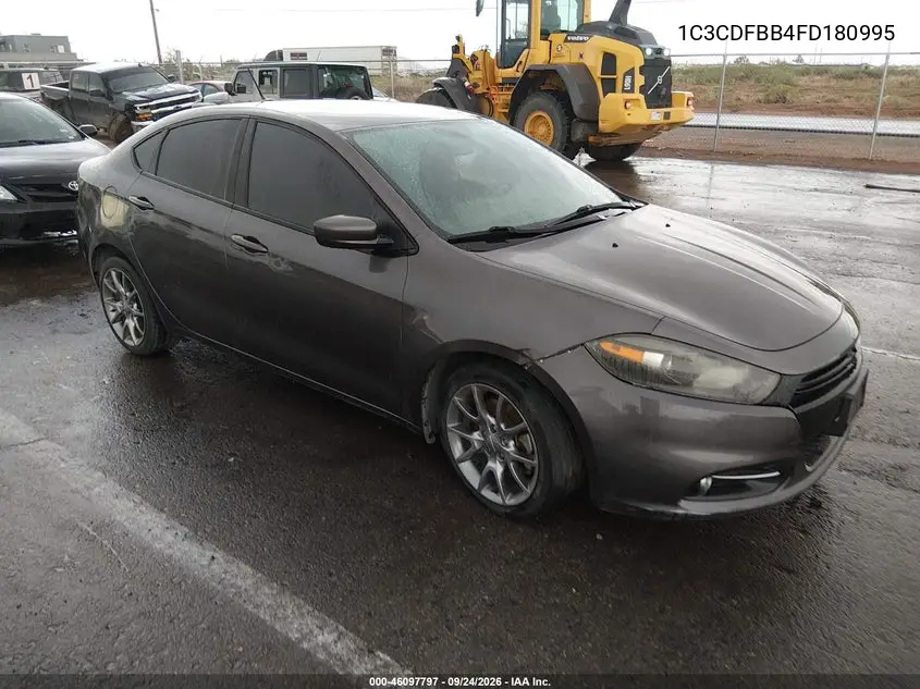 DODGE DART 2015, VIN 1C3CDFBB4FD180995