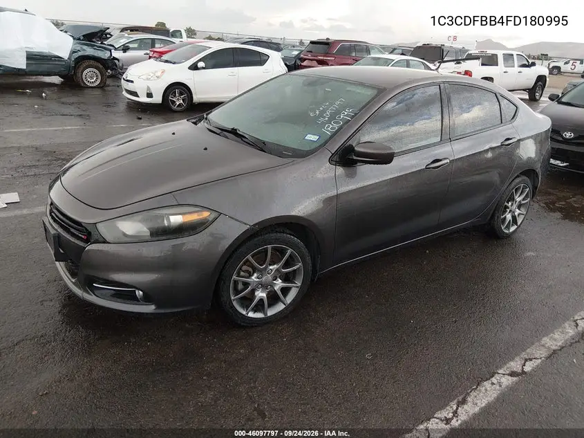 2015 DODGE DART VIN 1C3CDFBB4FD180995 — фото 2