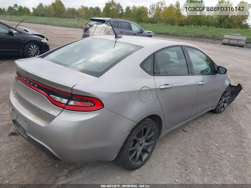 2015 DODGE DART VIN 1C3CDFBB8FD316142 — фото 4