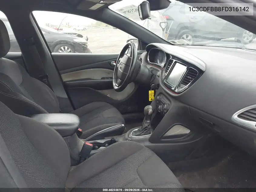 2015 DODGE DART VIN 1C3CDFBB8FD316142 — фото 5