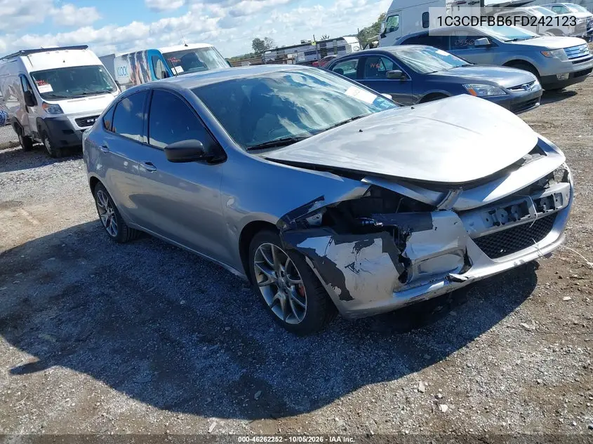 DODGE DART 2015, VIN 1C3CDFBB6FD242123