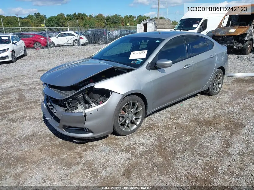 2015 DODGE DART VIN 1C3CDFBB6FD242123 — фото 2