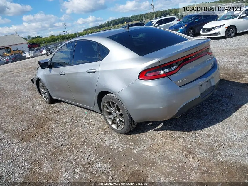 2015 DODGE DART VIN 1C3CDFBB6FD242123 — фото 3
