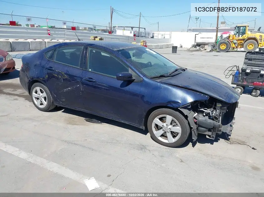 DODGE DART 2015, VIN 1C3CDFBB2FD187072