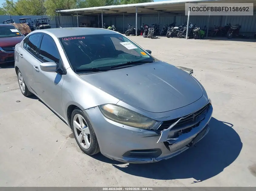 DODGE DART 2015, VIN 1C3CDFBB8FD158692