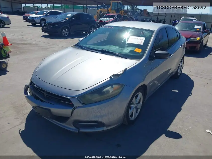2015 DODGE DART VIN 1C3CDFBB8FD158692 — фото 2