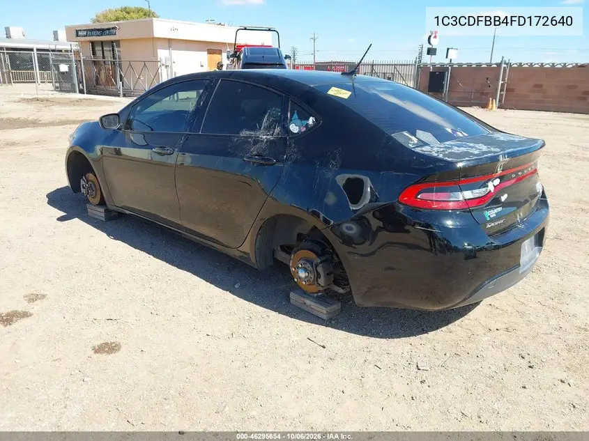 DODGE DART 2015, VIN 1C3CDFBB4FD172640