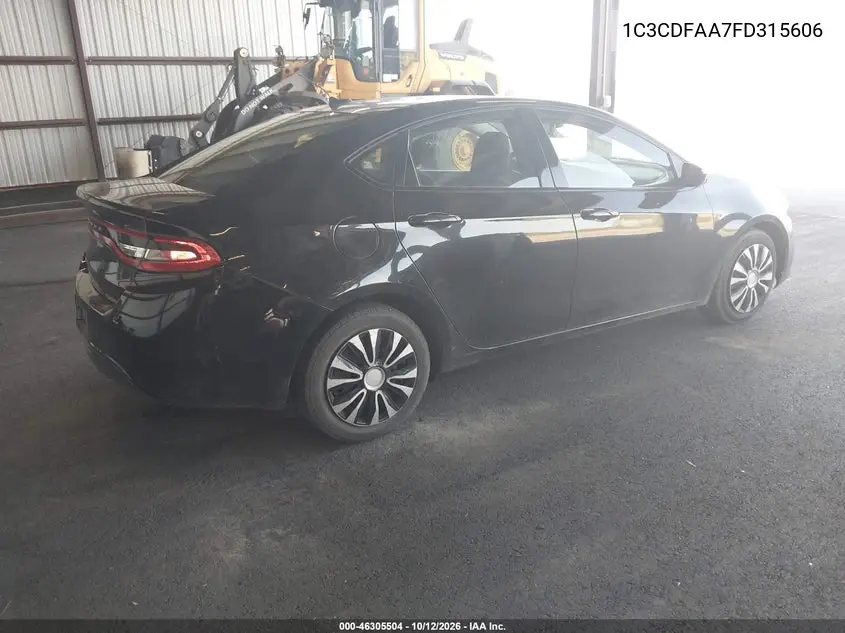 2015 DODGE DART VIN 1C3CDFAA7FD315606 — фото 4