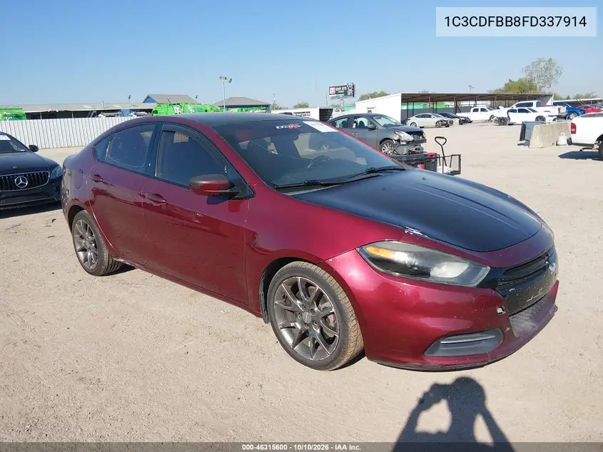 DODGE DART 2015, VIN 1C3CDFBB8FD337914