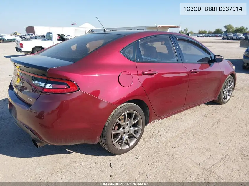 2015 DODGE DART VIN 1C3CDFBB8FD337914 — фото 4