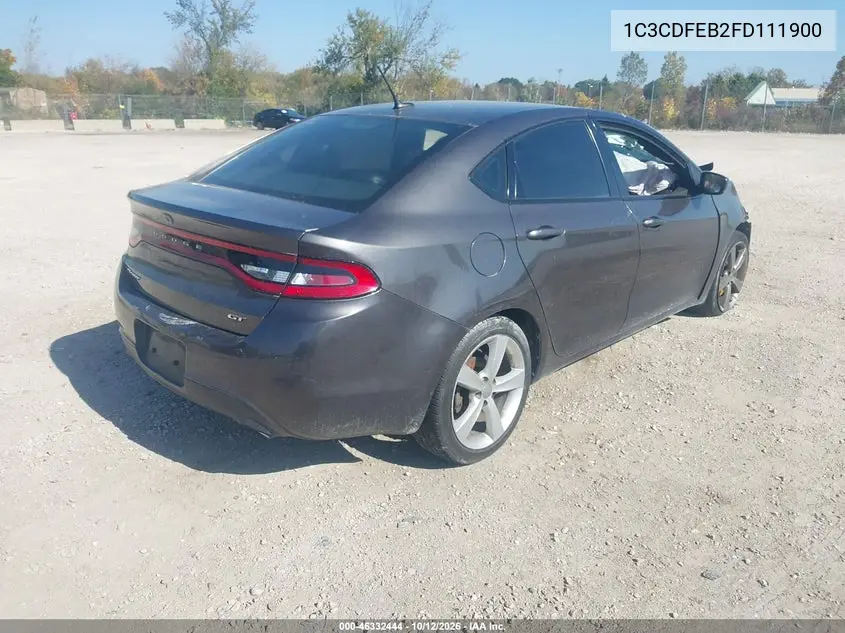 2015 DODGE DART VIN 1C3CDFEB2FD111900 — фото 4