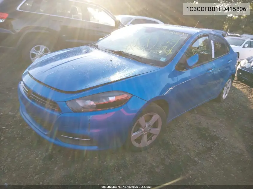 2015 DODGE DART VIN 1C3CDFBB1FD415806 — фото 2
