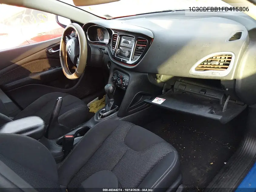 2015 DODGE DART VIN 1C3CDFBB1FD415806 — фото 5